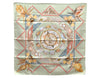 Authentic HERMES Carre 90 Scarf "ROCAILLE" Silk Green 9249D