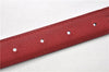 Authentic HERMES Mini Constance Leather Belt Size 65cm 25.6" Red Blue 9249E