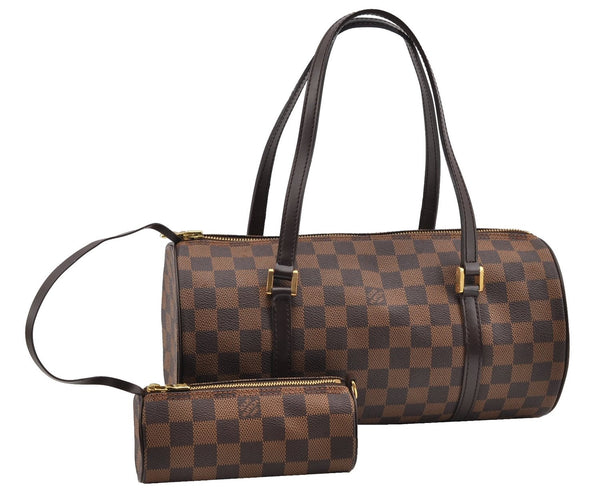 Authentic Louis Vuitton Damier Papillon 30 Hand Bag Purse N51303 LV 9249F