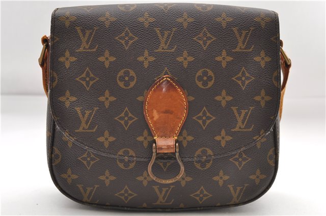 Auth Louis Vuitton Monogram Saint Cloud GM Shoulder Cross Bag M51242 LV 9253D