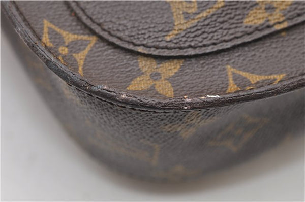 Auth Louis Vuitton Monogram Saint Cloud GM Shoulder Cross Bag M51242 LV 9253D