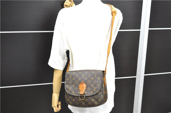 Auth Louis Vuitton Monogram Saint Cloud GM Shoulder Cross Bag M51242 LV 9253D