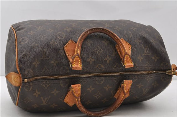 Authentic Louis Vuitton Monogram Speedy 35 Hand Bag M41524 LV 9254C