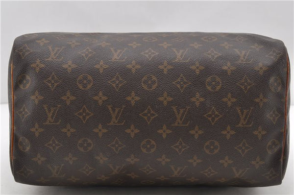 Authentic Louis Vuitton Monogram Speedy 35 Hand Bag M41524 LV 9254C