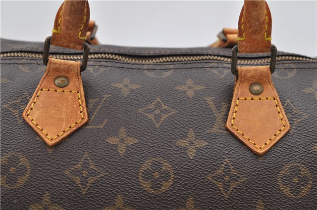 Authentic Louis Vuitton Monogram Speedy 35 Hand Bag M41524 LV 9254C