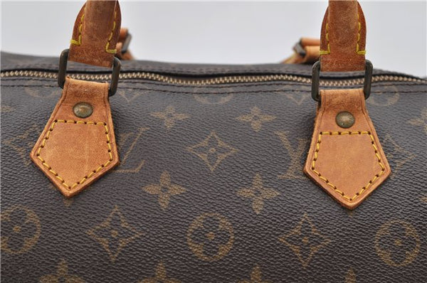 Authentic Louis Vuitton Monogram Speedy 35 Hand Bag M41524 LV 9254C