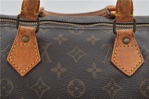 Authentic Louis Vuitton Monogram Speedy 35 Hand Bag M41524 LV 9254C