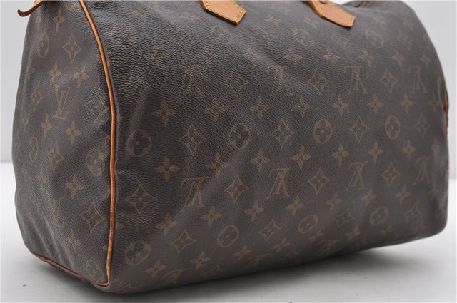 Authentic Louis Vuitton Monogram Speedy 35 Hand Bag M41524 LV 9254C