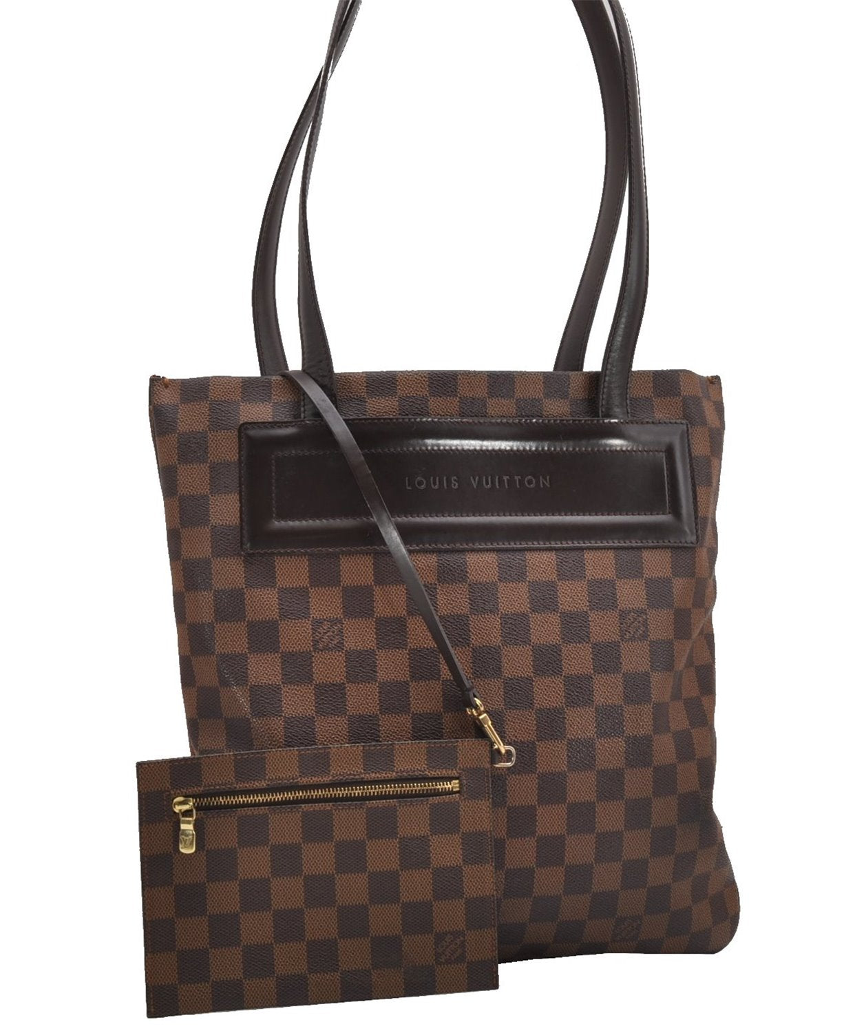 Authentic Louis Vuitton Damier Clifton Shoulder Tote Bag N51149 LV 9254F