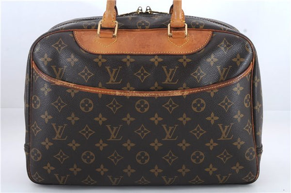 Authentic Louis Vuitton Monogram Deauville Hand Bag M47270 LV 9255C