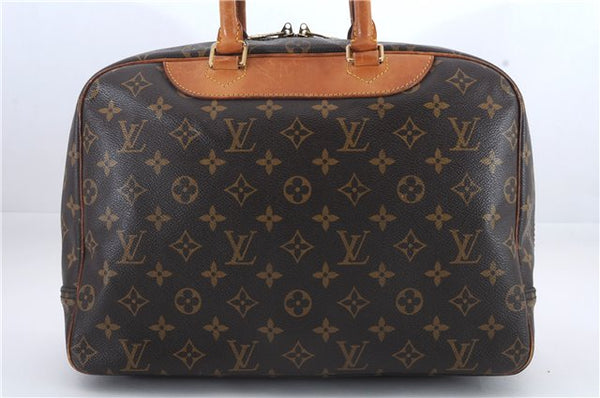 Authentic Louis Vuitton Monogram Deauville Hand Bag M47270 LV 9255C