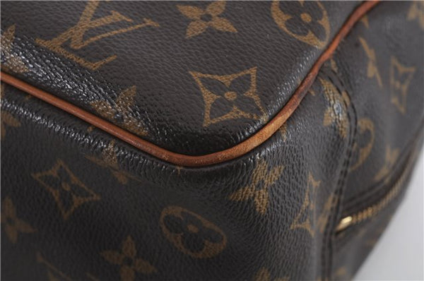 Authentic Louis Vuitton Monogram Deauville Hand Bag M47270 LV 9255C