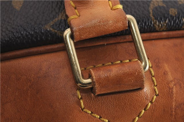 Authentic Louis Vuitton Monogram Deauville Hand Bag M47270 LV 9255C