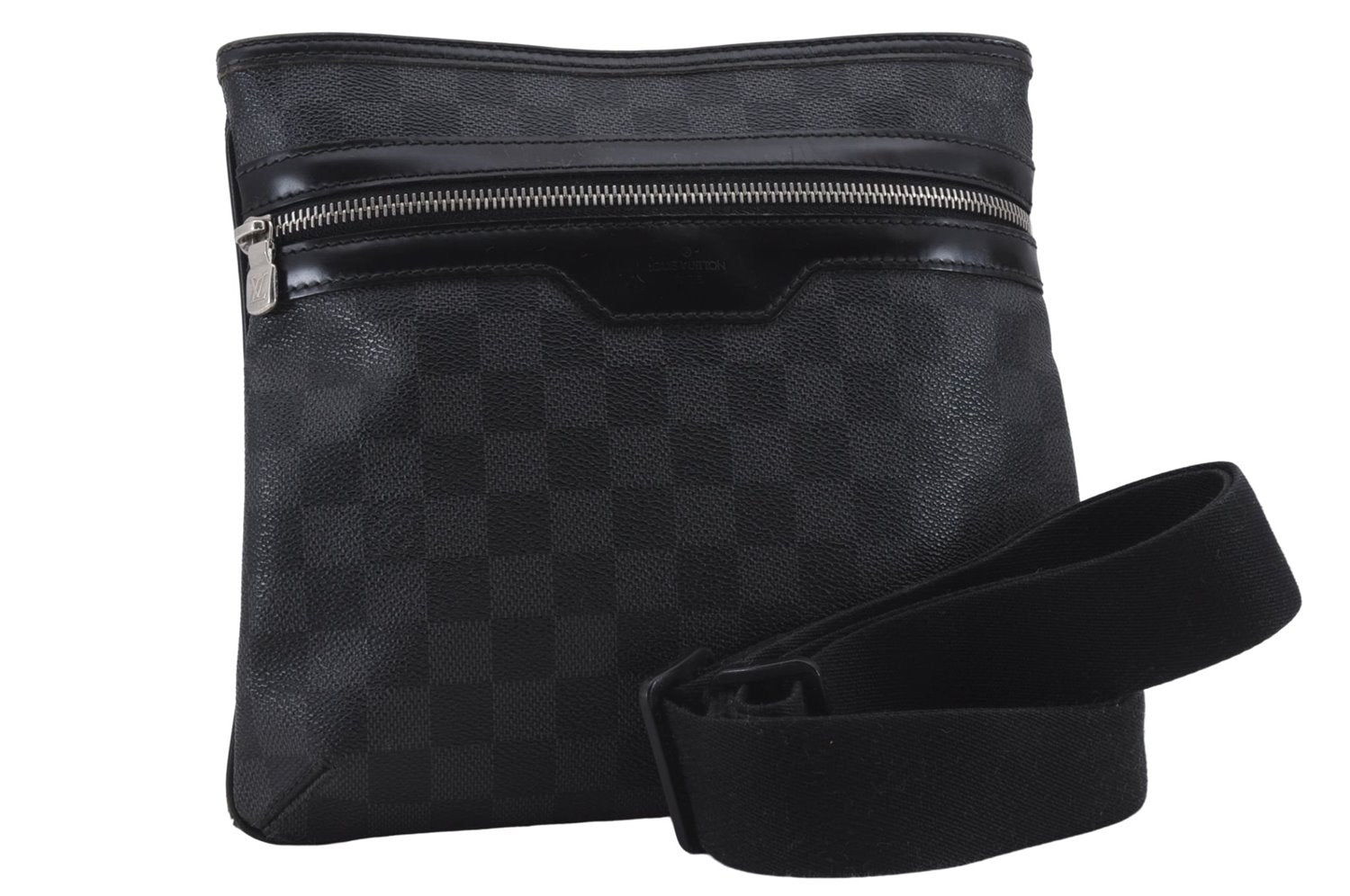 Auth Louis Vuitton Damier Graphite Tomas Shoulder Cross Body Bag N58028 LV 9255D