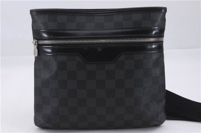 Auth Louis Vuitton Damier Graphite Tomas Shoulder Cross Body Bag N58028 LV 9255D