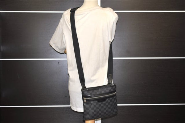 Auth Louis Vuitton Damier Graphite Tomas Shoulder Cross Body Bag N58028 LV 9255D