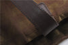 Authentic CHANEL New Travel Line Shoulder Tote Bag Nylon Leather Brown 9255E