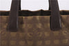 Authentic CHANEL New Travel Line Shoulder Tote Bag Nylon Leather Brown 9255E