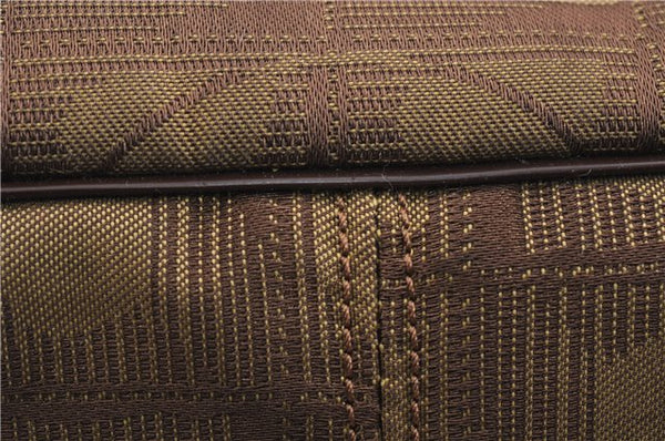 Authentic CHANEL New Travel Line Shoulder Tote Bag Nylon Leather Brown 9255E