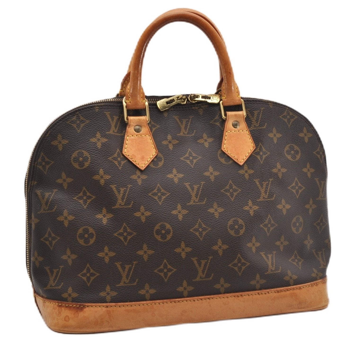 Authentic Louis Vuitton Monogram Alma Hand Bag Purse M51130 LV 9257F