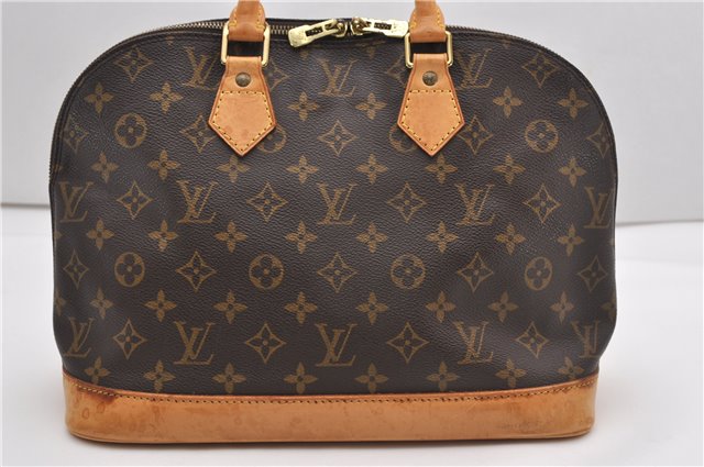 Authentic Louis Vuitton Monogram Alma Hand Bag Purse M51130 LV 9257F