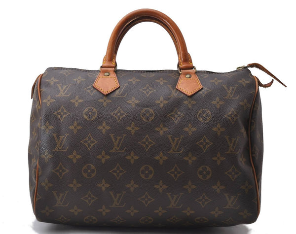 Authentic Louis Vuitton Monogram Speedy 30 Hand Bag Purse M41526 LV 9259C
