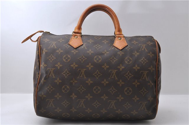 Authentic Louis Vuitton Monogram Speedy 30 Hand Bag Purse M41526 LV 9259C