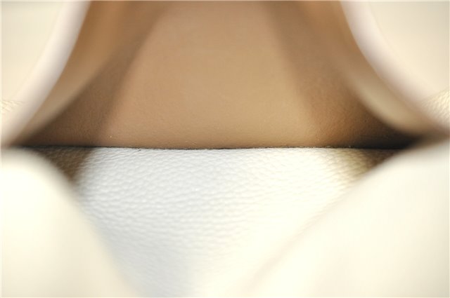 Authentic PRADA Vintage Leather Nappa Chain Shoulder Tote Bag Ivory 9260F