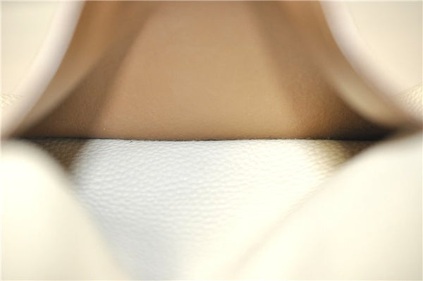 Authentic PRADA Vintage Leather Nappa Chain Shoulder Tote Bag Ivory 9260F