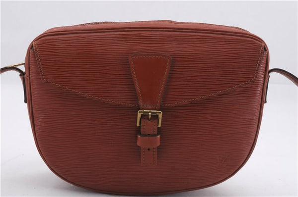 Authentic Louis Vuitton Epi Jeune Fille Shoulder Cross Bag Brown M52153 LV 9261D