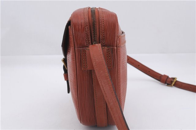 Authentic Louis Vuitton Epi Jeune Fille Shoulder Cross Bag Brown M52153 LV 9261D