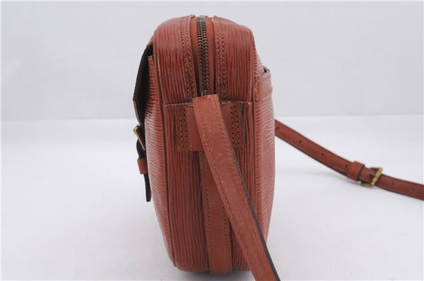 Authentic Louis Vuitton Epi Jeune Fille Shoulder Cross Bag Brown M52153 LV 9261D