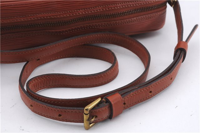 Authentic Louis Vuitton Epi Jeune Fille Shoulder Cross Bag Brown M52153 LV 9261D