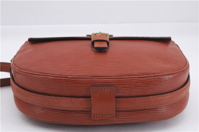 Authentic Louis Vuitton Epi Jeune Fille Shoulder Cross Bag Brown M52153 LV 9261D