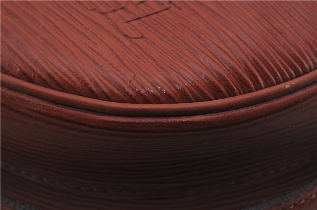 Authentic Louis Vuitton Epi Jeune Fille Shoulder Cross Bag Brown M52153 LV 9261D