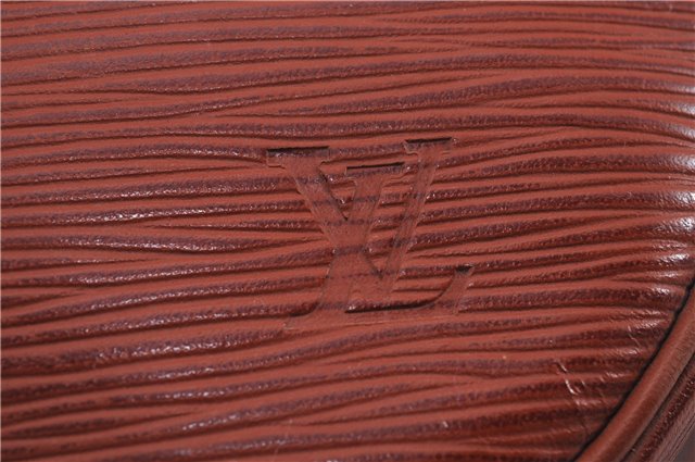 Authentic Louis Vuitton Epi Jeune Fille Shoulder Cross Bag Brown M52153 LV 9261D