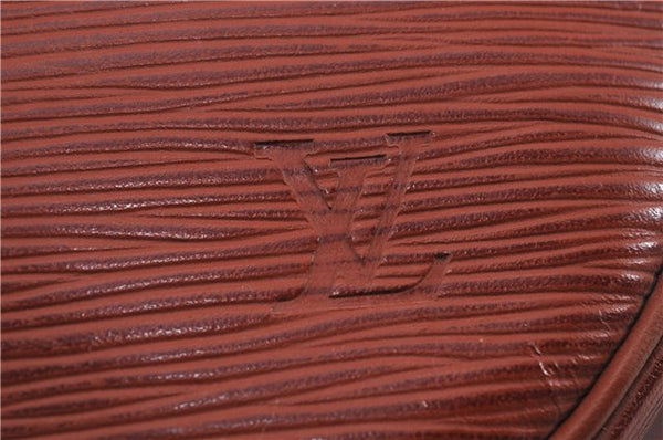 Authentic Louis Vuitton Epi Jeune Fille Shoulder Cross Bag Brown M52153 LV 9261D