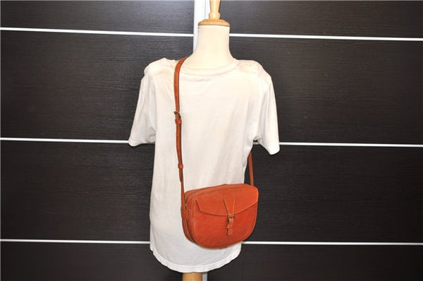 Authentic Louis Vuitton Epi Jeune Fille Shoulder Cross Bag Brown M52153 LV 9261D