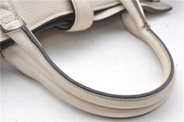 Authentic GUCCI Jackie 2Way Shoulder Hand Tote Bag Leather 365460 Ivory 9261F