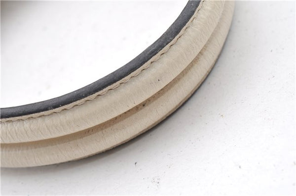 Authentic GUCCI Jackie 2Way Shoulder Hand Tote Bag Leather 365460 Ivory 9261F