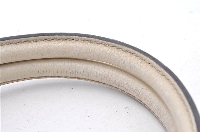 Authentic GUCCI Jackie 2Way Shoulder Hand Tote Bag Leather 365460 Ivory 9261F