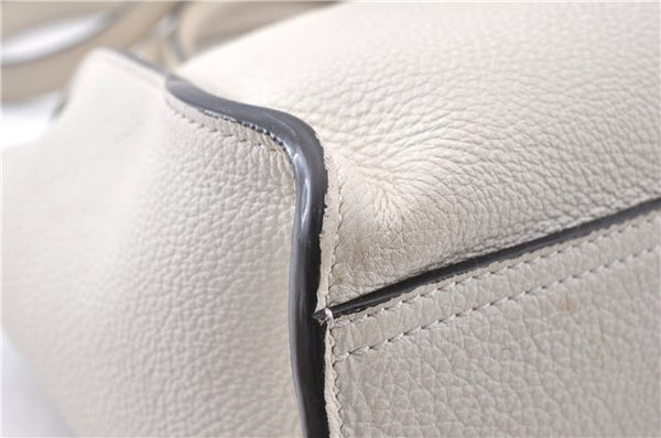 Authentic GUCCI Jackie 2Way Shoulder Hand Tote Bag Leather 365460 Ivory 9261F