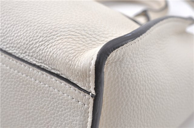 Authentic GUCCI Jackie 2Way Shoulder Hand Tote Bag Leather 365460 Ivory 9261F