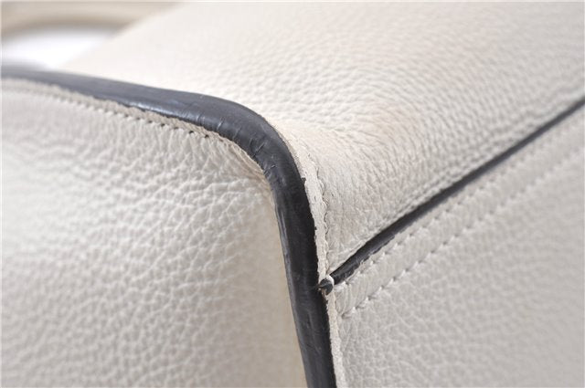 Authentic GUCCI Jackie 2Way Shoulder Hand Tote Bag Leather 365460 Ivory 9261F