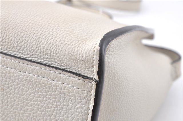 Authentic GUCCI Jackie 2Way Shoulder Hand Tote Bag Leather 365460 Ivory 9261F