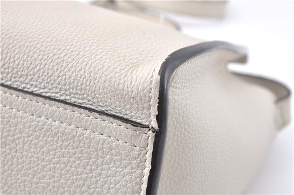 Authentic GUCCI Jackie 2Way Shoulder Hand Tote Bag Leather 365460 Ivory 9261F