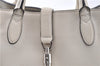 Authentic GUCCI Jackie 2Way Shoulder Hand Tote Bag Leather 365460 Ivory 9261F