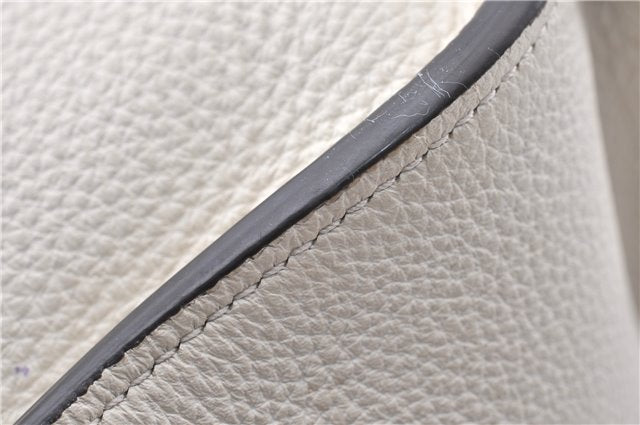 Authentic GUCCI Jackie 2Way Shoulder Hand Tote Bag Leather 365460 Ivory 9261F