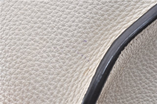 Authentic GUCCI Jackie 2Way Shoulder Hand Tote Bag Leather 365460 Ivory 9261F