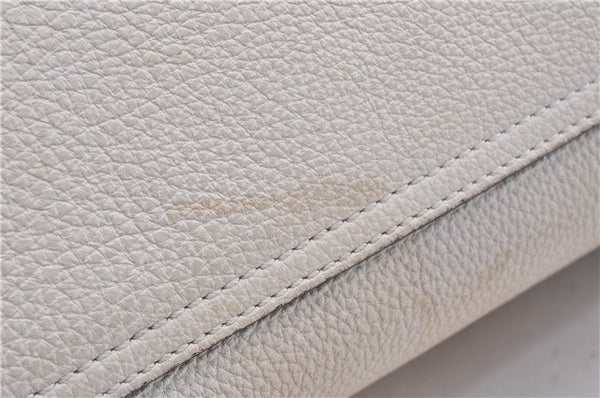 Authentic GUCCI Jackie 2Way Shoulder Hand Tote Bag Leather 365460 Ivory 9261F